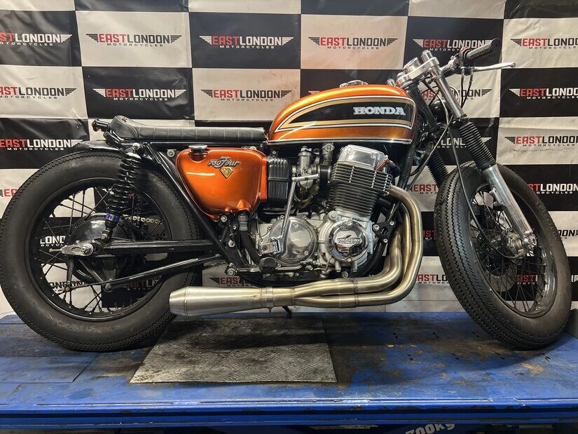 Motorcycle work at East London Motorcycles